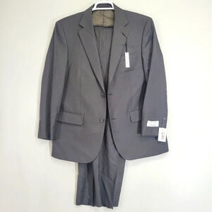 NEW Pronto Uomo 100% Wool Gray Men's Blazer and Pants size 40 Short